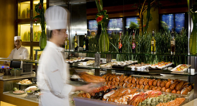 2014能看到香港春节烟花的餐厅-香港洲际酒店自助餐
